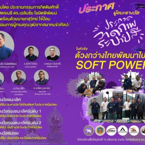  วิทยาลัยช่างศิลปสุพรรณบุรี ขอแสดงความยินดีแก่นักเรียน นักศึกษา ที่ได้รับรางวัลในการประกวดวาดภาพระบายสี “ด้วงกว่างไทย พัฒนาไปสู่ Soft Power”