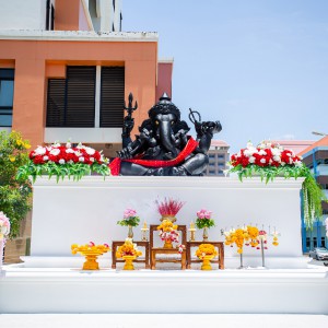 สถาบันบัณฑิตพัฒนศิลป์ จัดพิธีชะลอองค์พระพิฆเนศ เพื่อสร้างหอประชุมใหญ่วิพิธวิศิษฏศิลป์ สถาบันบัณฑิตพัฒนศิลป์